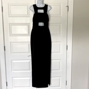 Long black dress from express